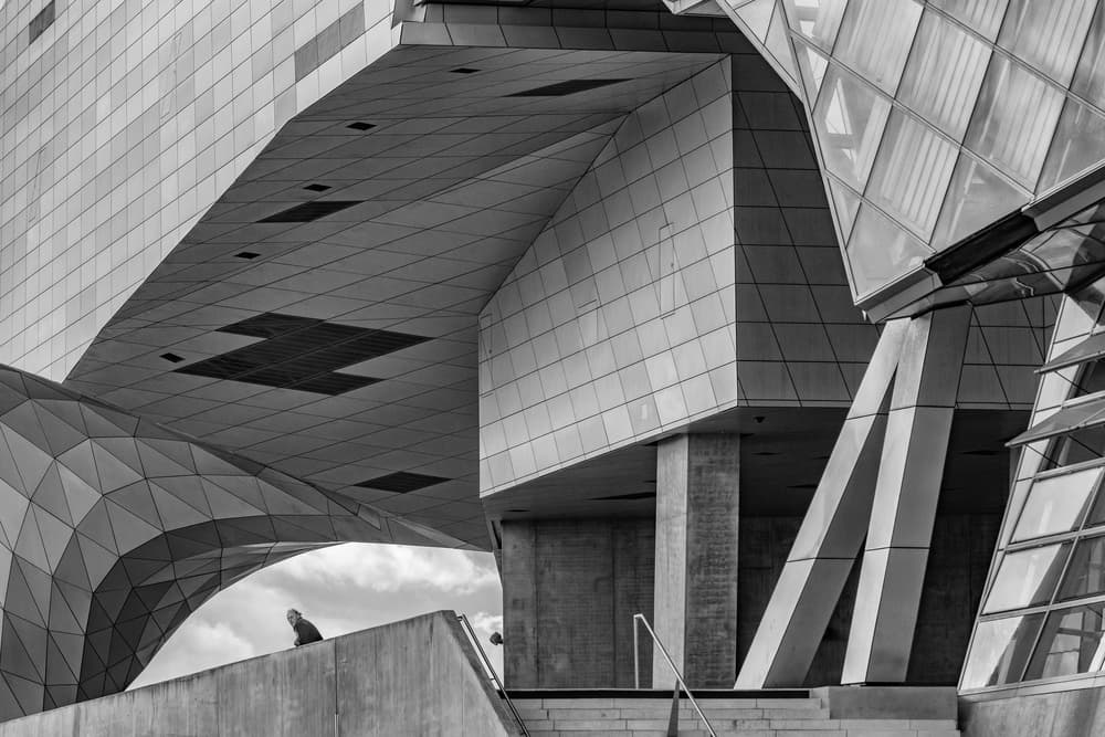 Modern Geometric Architecture by Wayne Pearson — canvas wall art