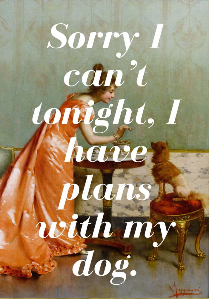 Priorities Tonight by Athene Fritsch — canvas wall art