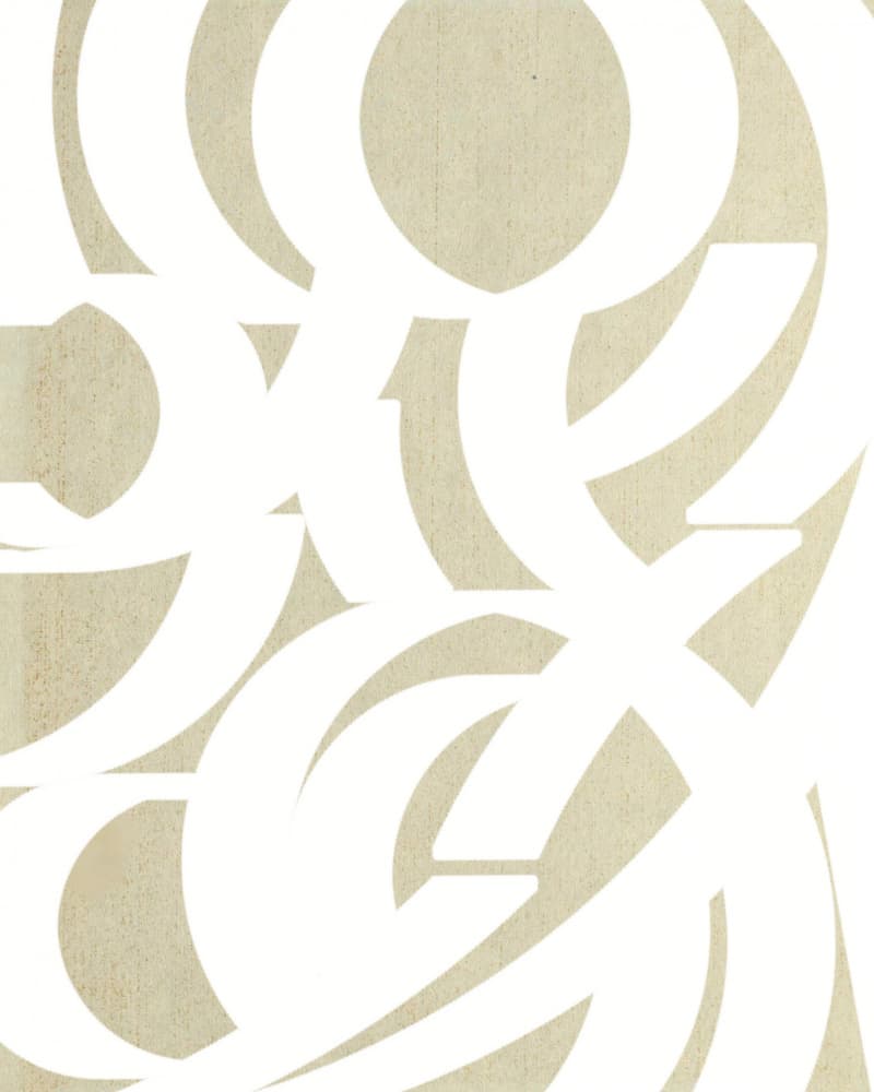 Abstract White Numbers by Josie George — canvas wall art