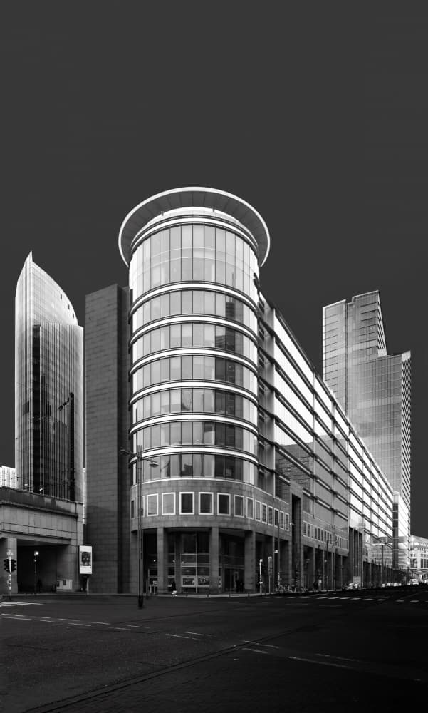Modern City Architecture by monique gilleman — canvas wall art