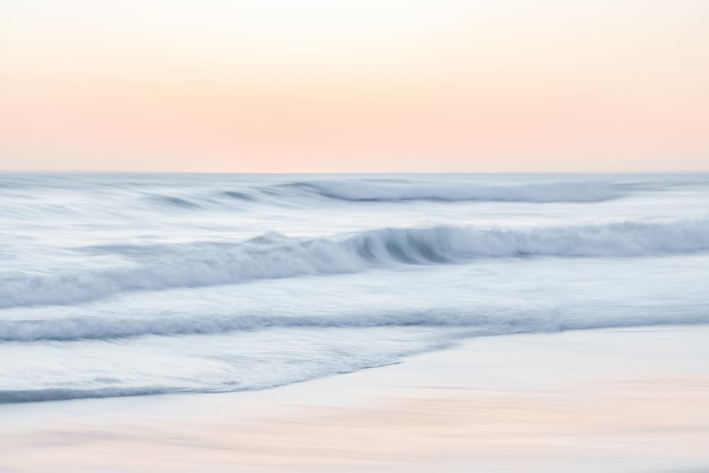 Soft Pastel Ocean Waves by Ryno Botha — canvas wall art
