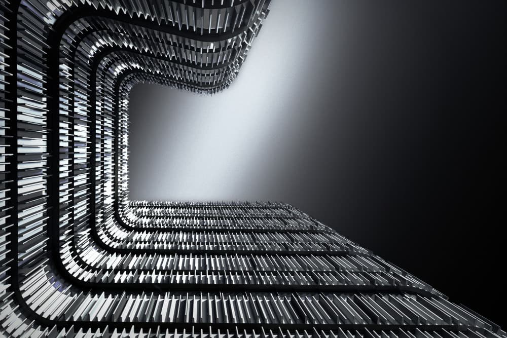 Sleek Architectural Curves by Jorge Pimenta — canvas wall art