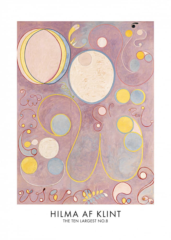 The Ten Largest No.8 Poster by Hilma Af Klint — canvas wall art