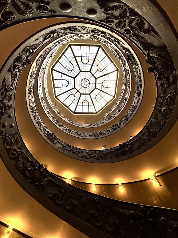 Grand Spiral Staircase View by KIMIO KOBAYASHI — canvas wall art