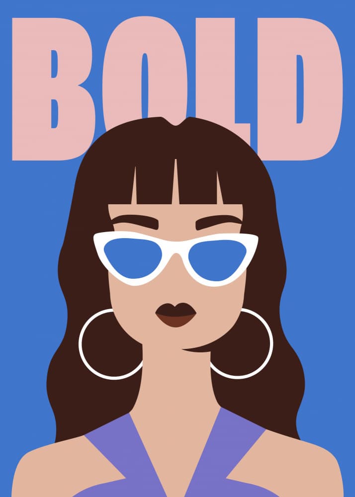Bold Woman Sunglasses by Chantal Jemmott — canvas wall art