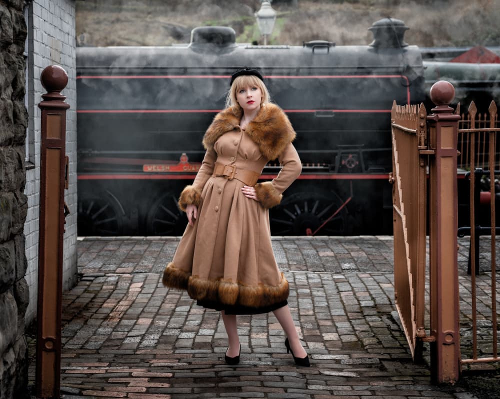 Vintage Train Station Fashion by Colin Dixon — canvas wall art