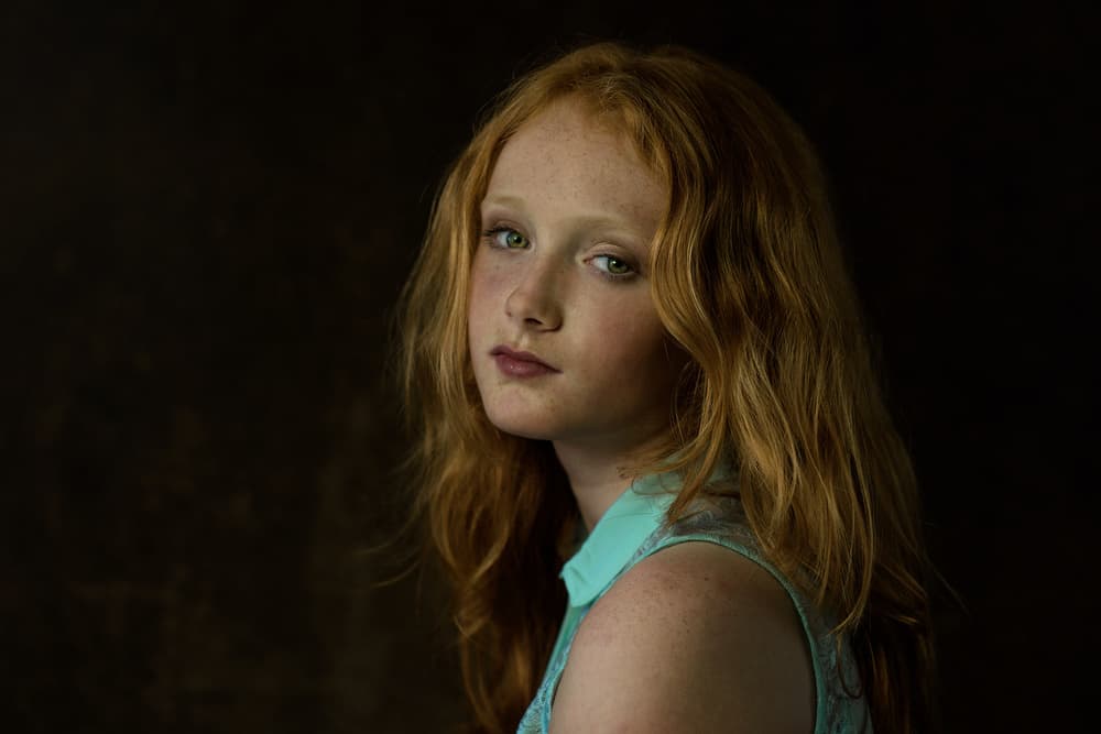 Thoughtful Redhead Portrait by Jacob Tuinenga — canvas wall art
