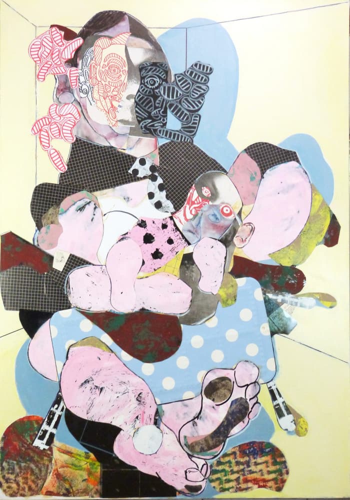 Vibrant Patterned Figures by Pascal Marlin — canvas wall art