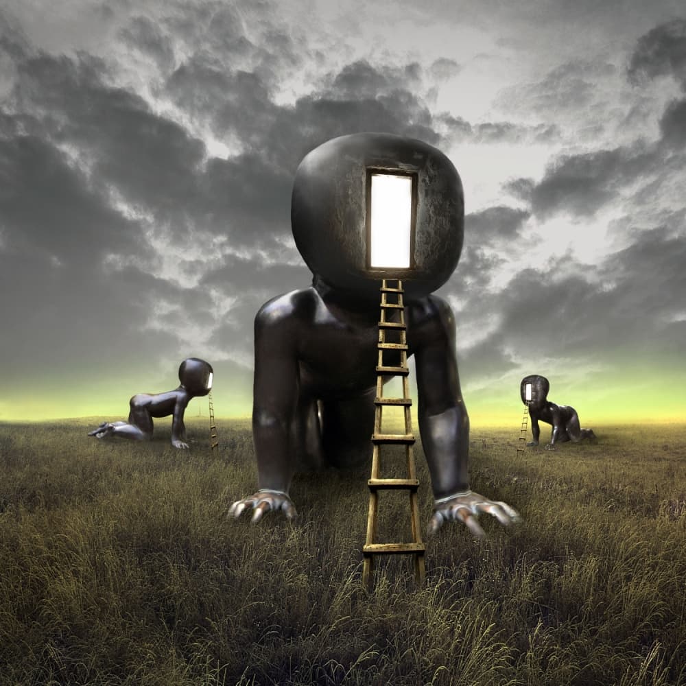 Surreal Baby's Journey by Ivan Valentino — canvas wall art