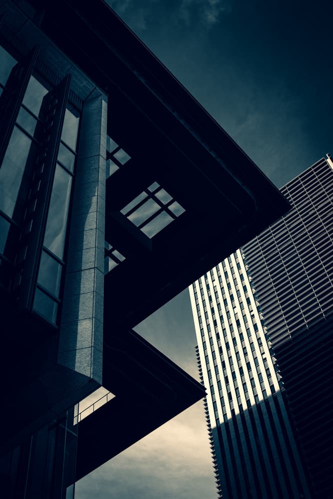 Geometric Urban Sky by Takao Kataoka — canvas wall art