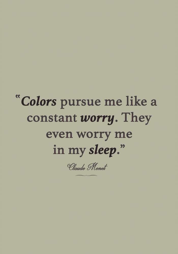 Monet Color Quote by Fadil Roze — canvas wall art