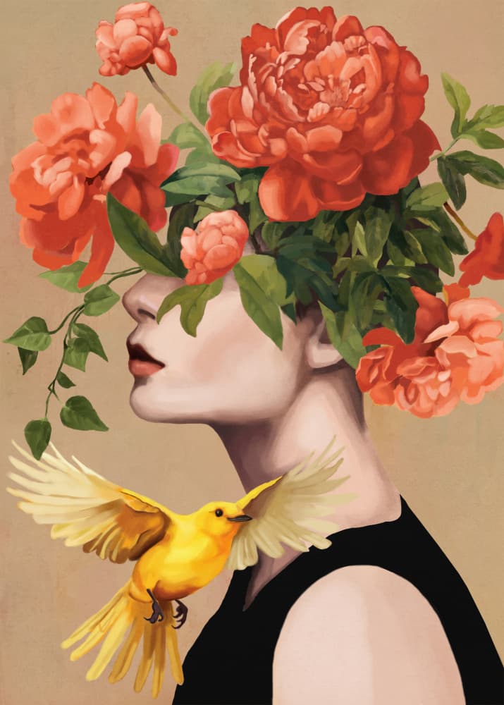 Blooming Essence by Nadjaa — canvas wall art