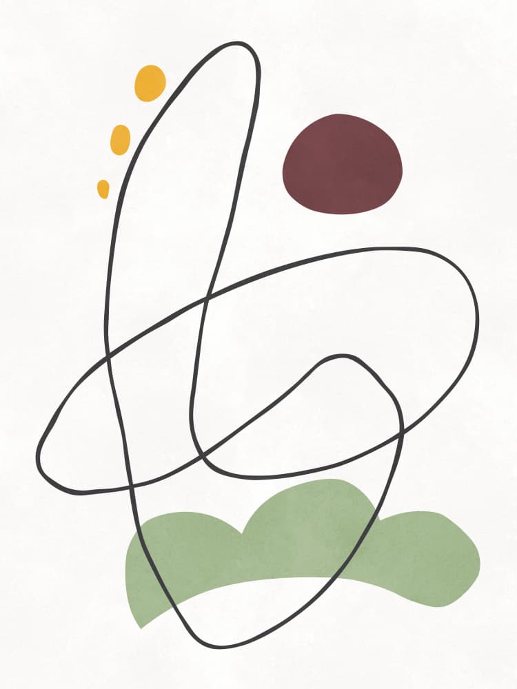 Abstract Organic Forms by Vitor Costa — canvas wall art