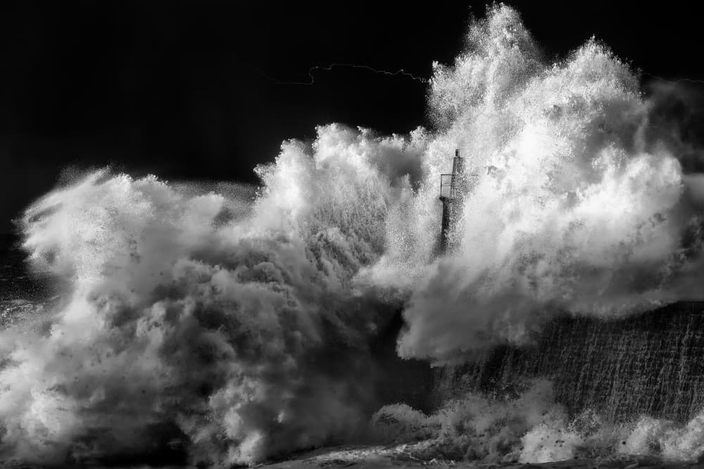 Giant Crashing Wave by Cesar Alvarez Osorio — canvas wall art