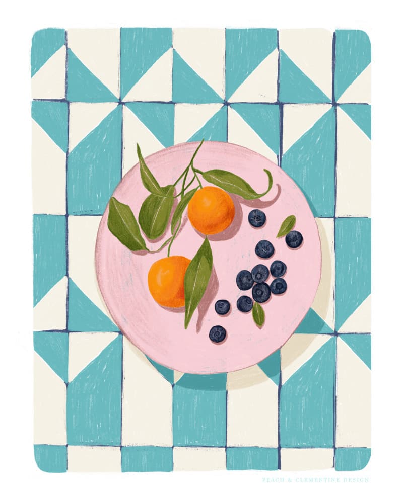 Pandc Citrus and Berries by Jenny Liz Rome — canvas wall art