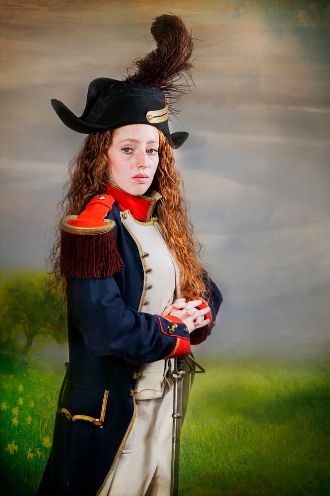 Regal General Portrait by Monika Vanhercke — canvas wall art