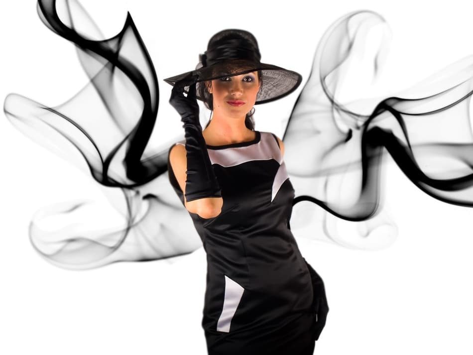 Chic Elegance Black Smoke by Dan-Stefan Susa — canvas wall art