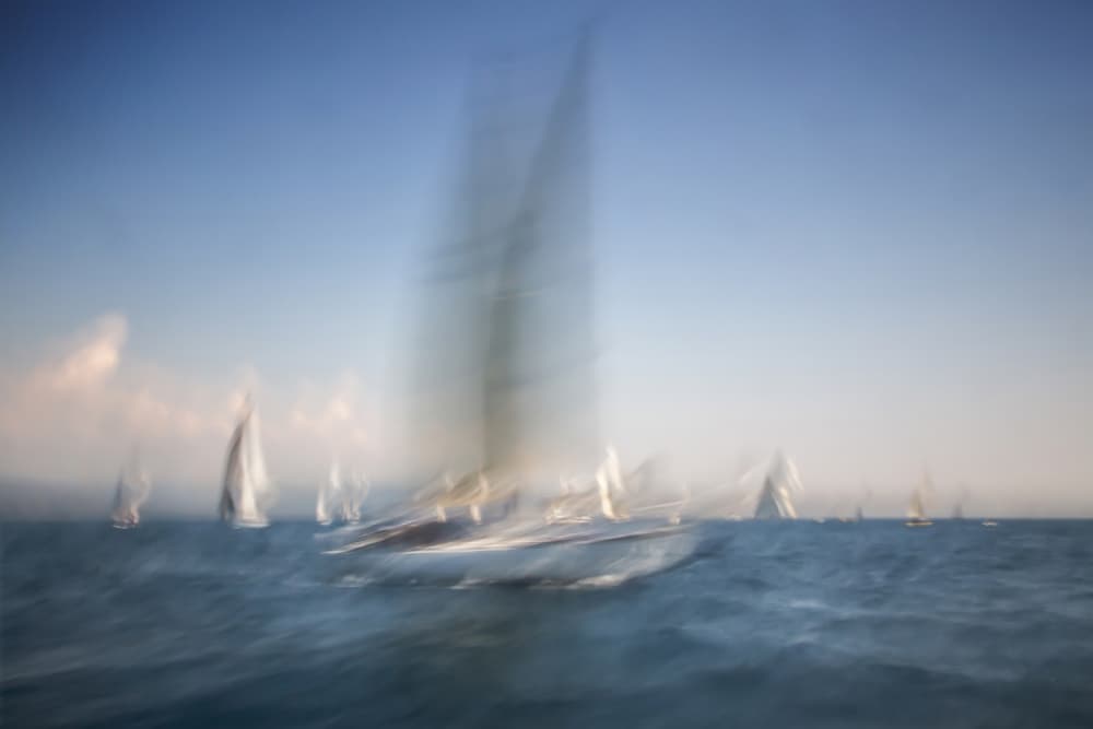 Sailing Race in Motion by GARCIA Dominik — canvas wall art