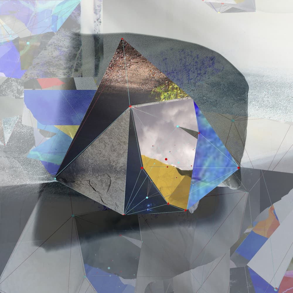 Fragmented Geometric Sky by Stefan Fransson — canvas wall art