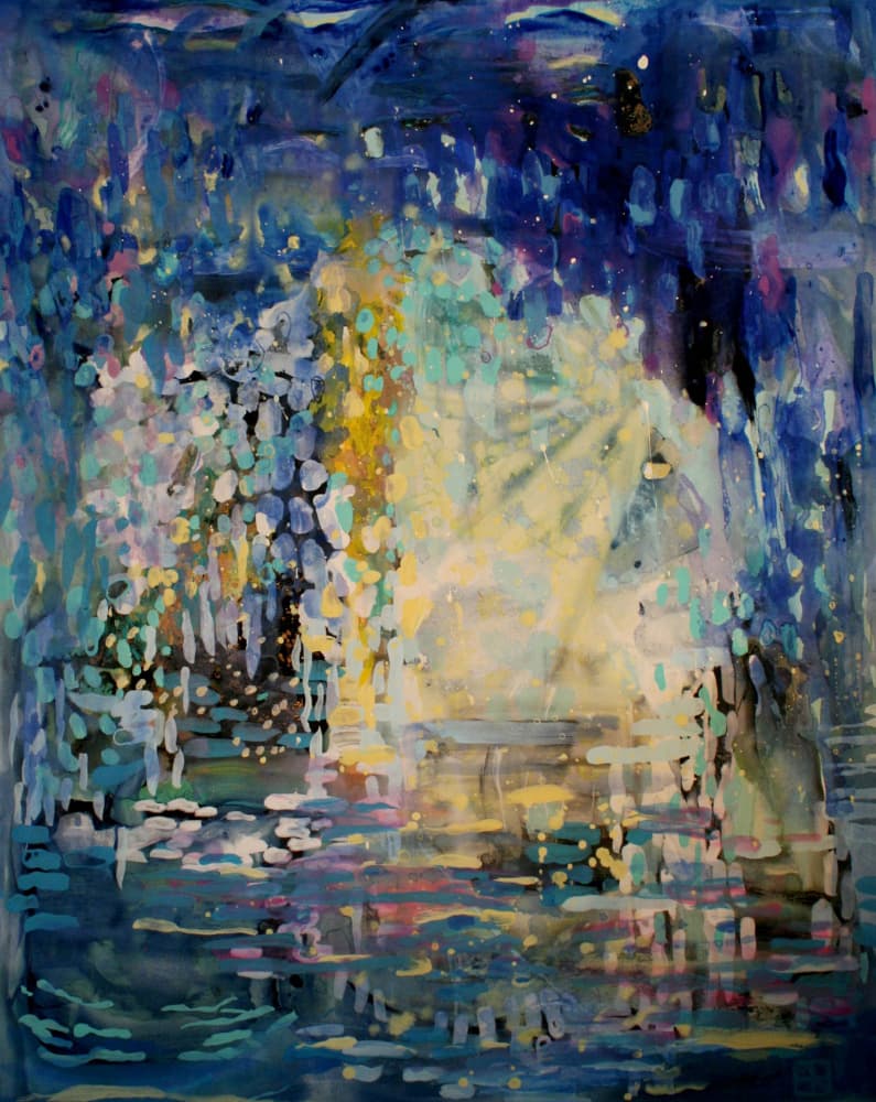 Vibrant Water Reflections by Marina Nelson — canvas wall art