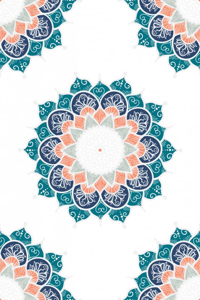 Boho Mandala Pattern by Marika Barsrsind — canvas wall art