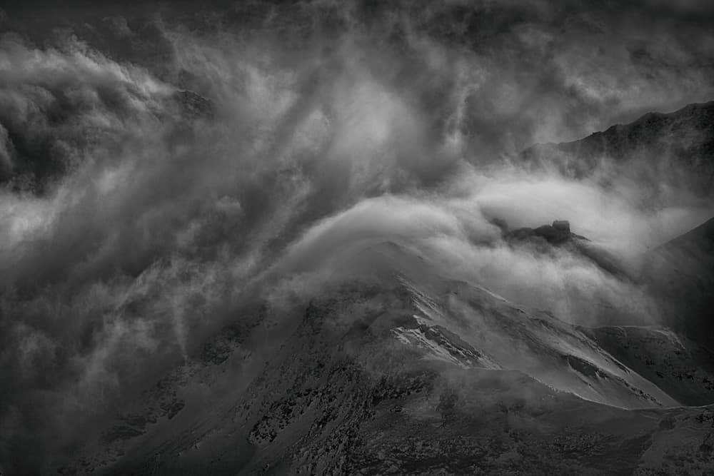 Stormy Mountain Clouds by Peter Svoboda MQEP — canvas wall art