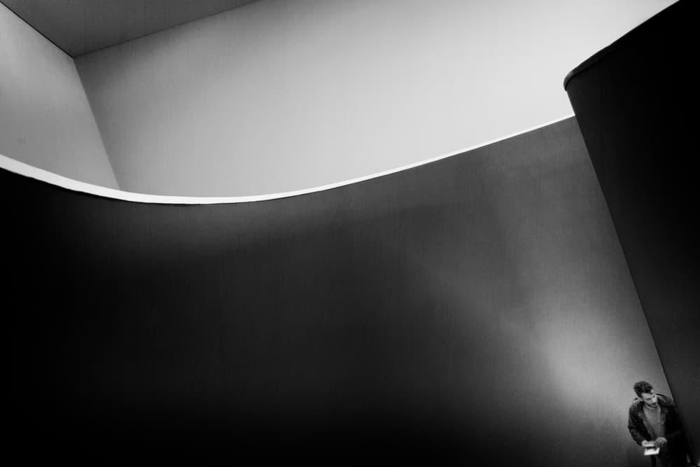Man In Curved Shadow by Laura Mexia — canvas wall art