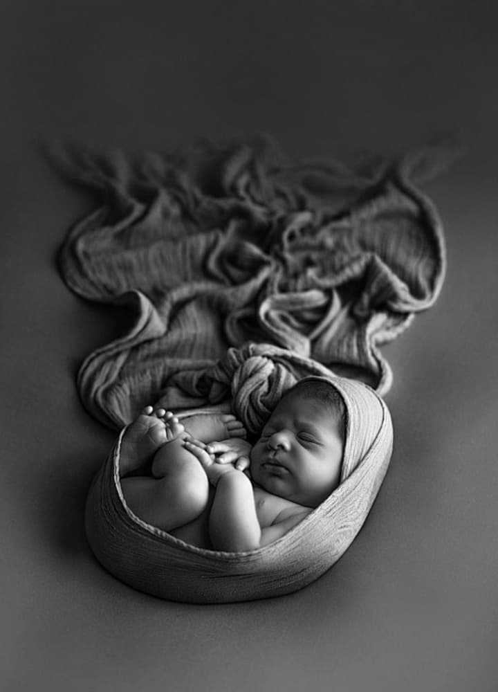 Peaceful Newborn Sleep by Avantgarde_Awards — canvas wall art