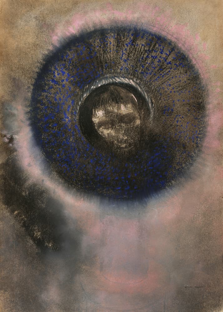 Head Within an Aureole by Odilon Redon — canvas wall art