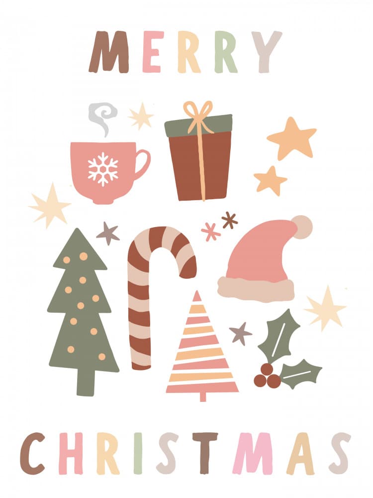 Boho Christmas Delights by Mathieu jeuf — canvas wall art