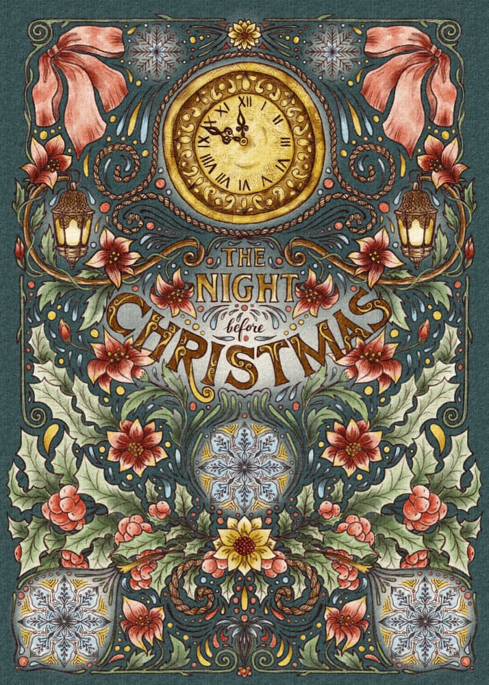 The Night Before Christmas by Olena Kovalova — canvas wall art