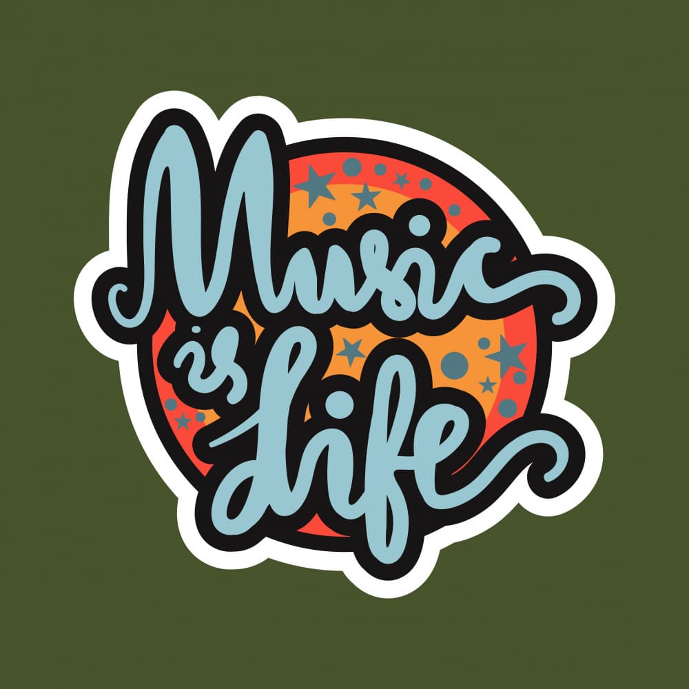 Groovy Music Is Life by Marika Barsrsind — canvas wall art