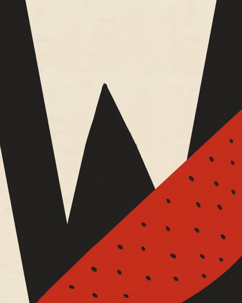 Bold Watermelon Slice by Deepthi s — canvas wall art