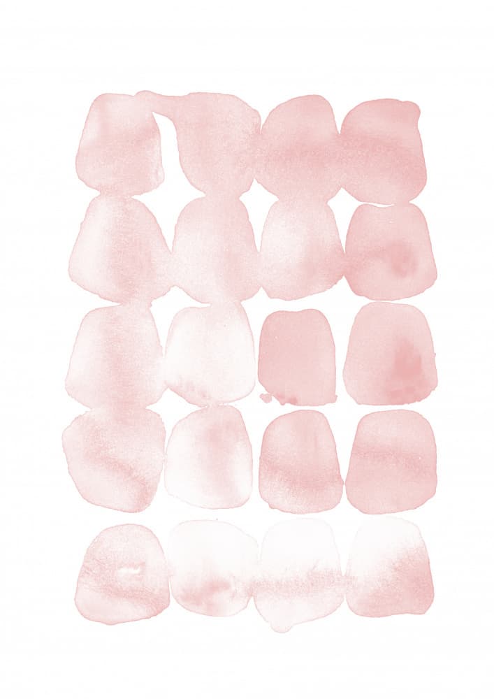 Soft Pink Organic Shapes by Lila &amp; Lola — canvas wall art