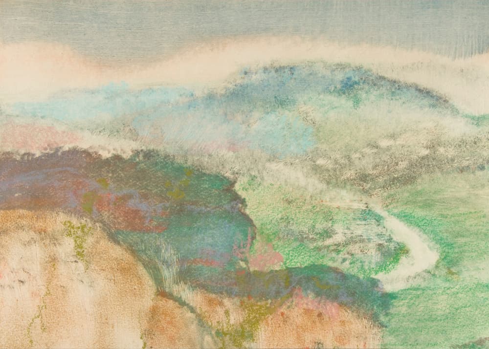 Landscape by Edgar Degas — canvas wall art