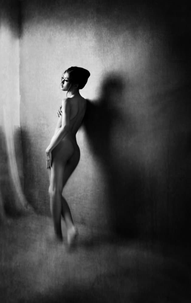 Elegant Nude Profile by Sebastian Kisworo — canvas wall art
