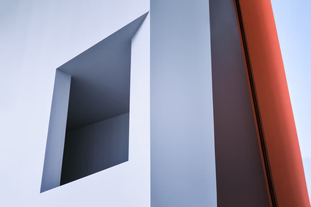 Modern Geometric Architecture by Ute Scherhag — canvas wall art