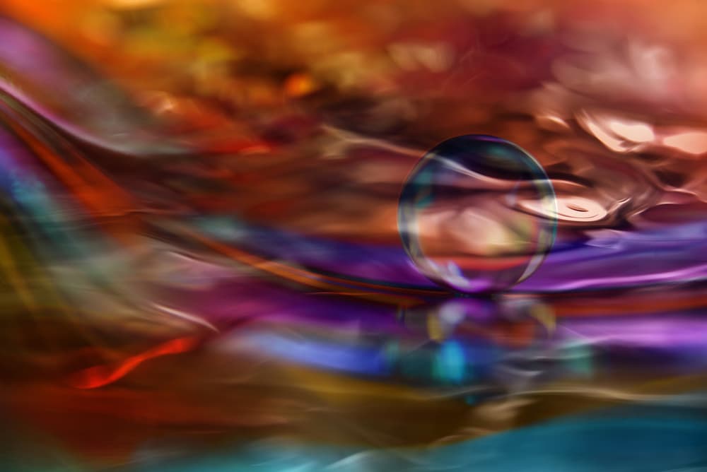 Vibrant Fluid Sphere by Heidi Westum — canvas wall art