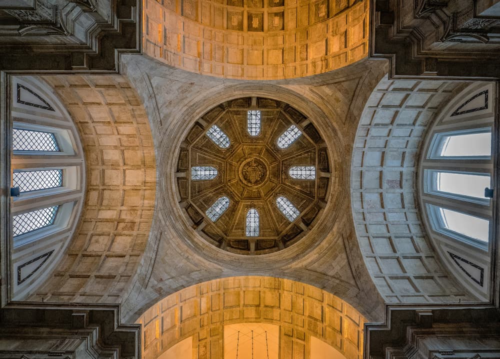 Grand Cathedral Ceiling by Fernando Abreu — canvas wall art