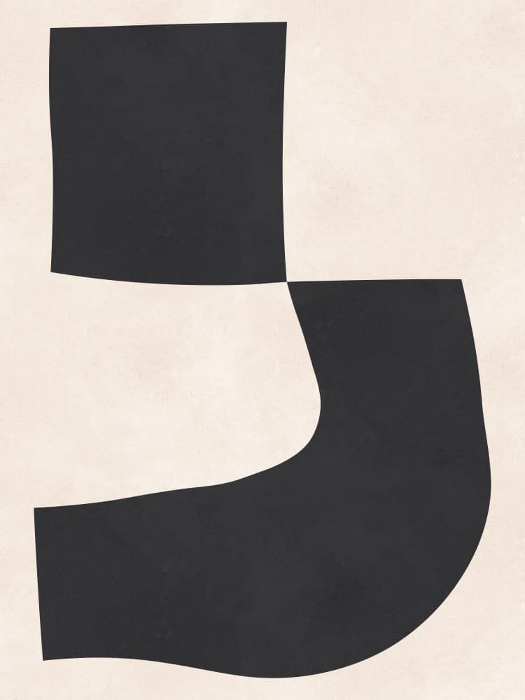 Bold Black Forms by Vitor Costa — canvas wall art