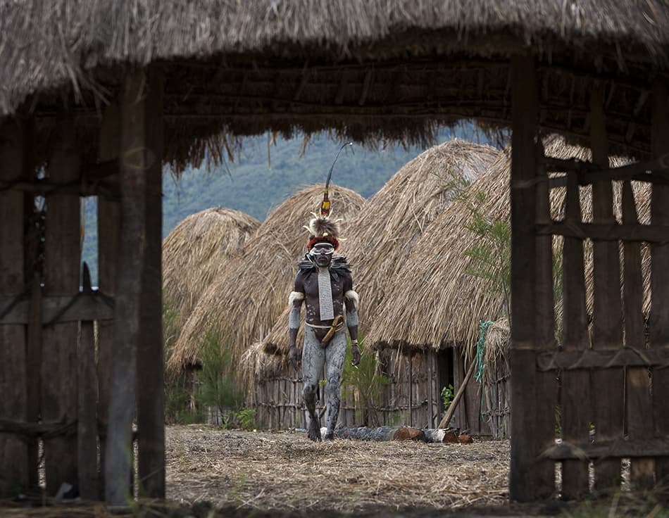 Traditional Village Life by Michael Sidharta — canvas wall art