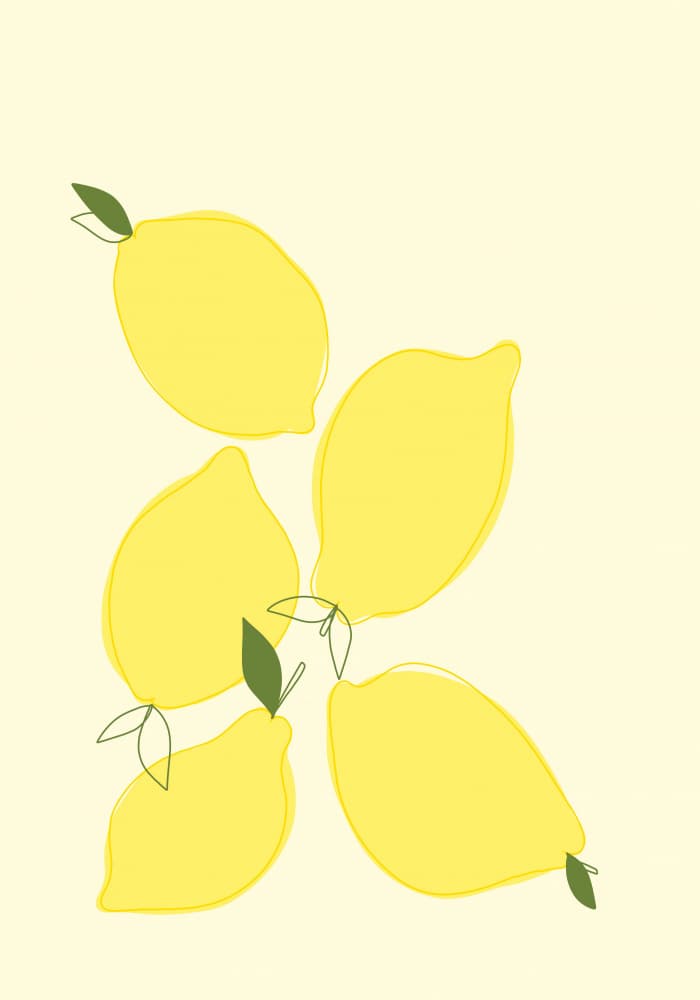 Lemon Harmony by Athene Fritsch — canvas wall art