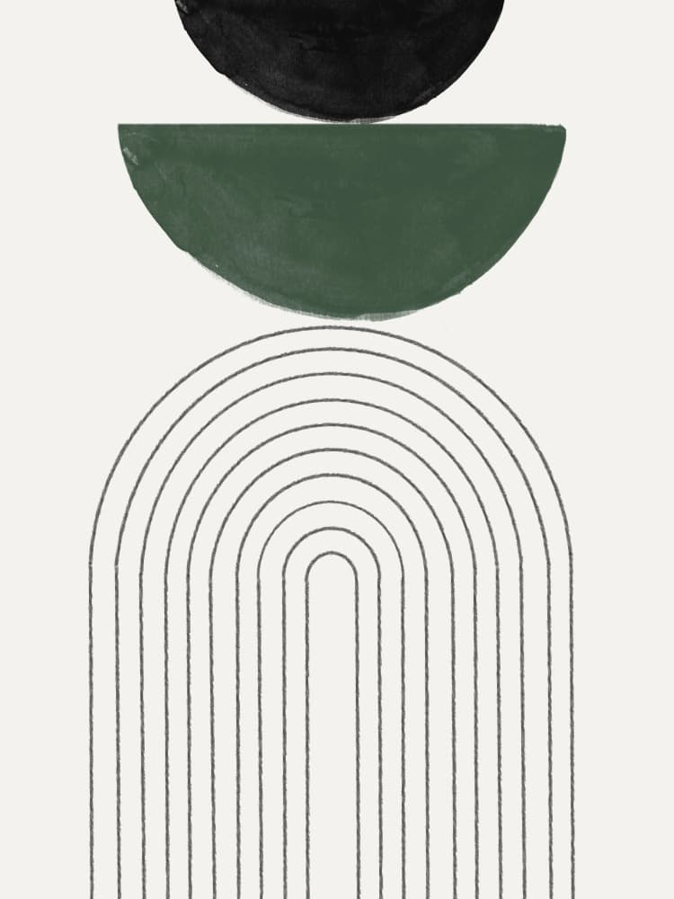 Shapes in Harmony by THE MIUUS STUDIO — canvas wall art