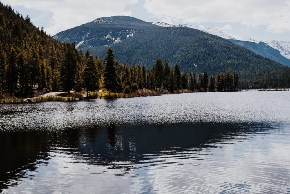 Mountain Lake Serenity by Del Mundo Imagery — canvas wall art