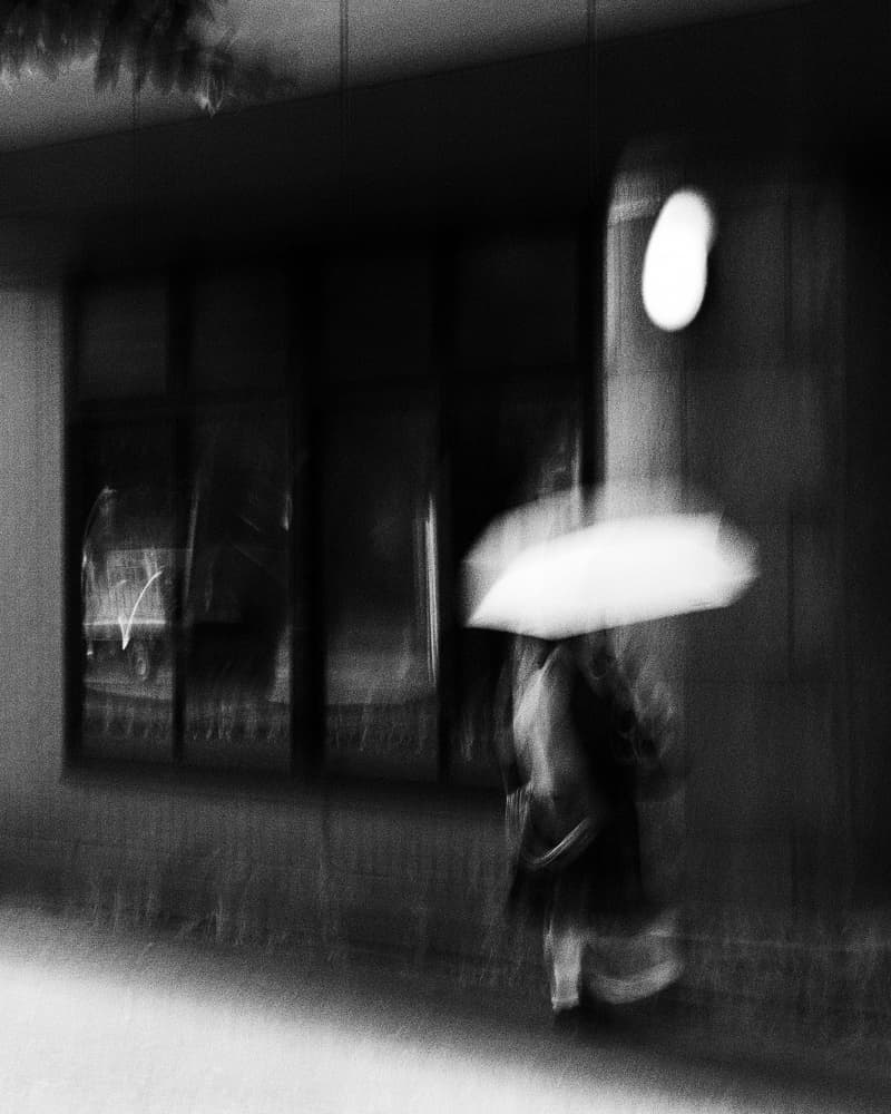 Rainy Night Walk by Kenta Tamura — canvas wall art