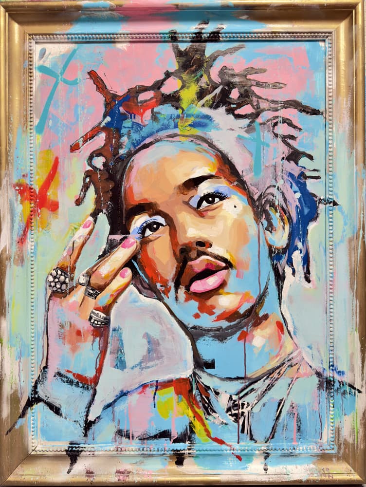 Vibrant Dreadlock Portrait