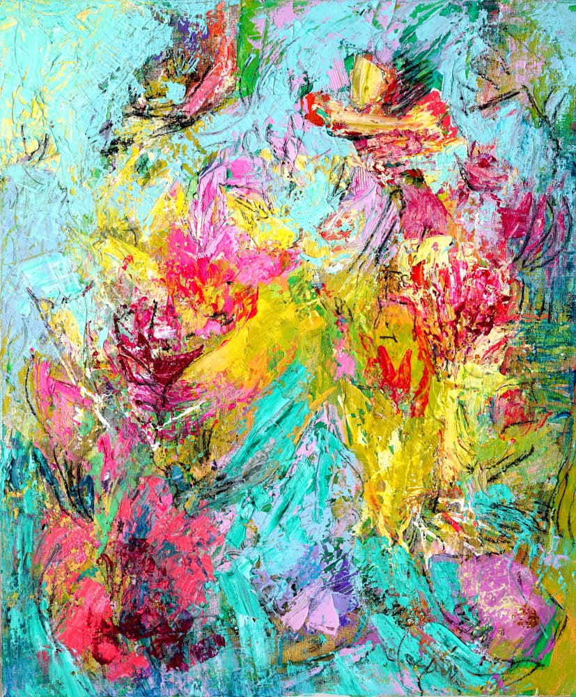 Expressionist Colorful Abstract by Dorothy Fagan — canvas wall art