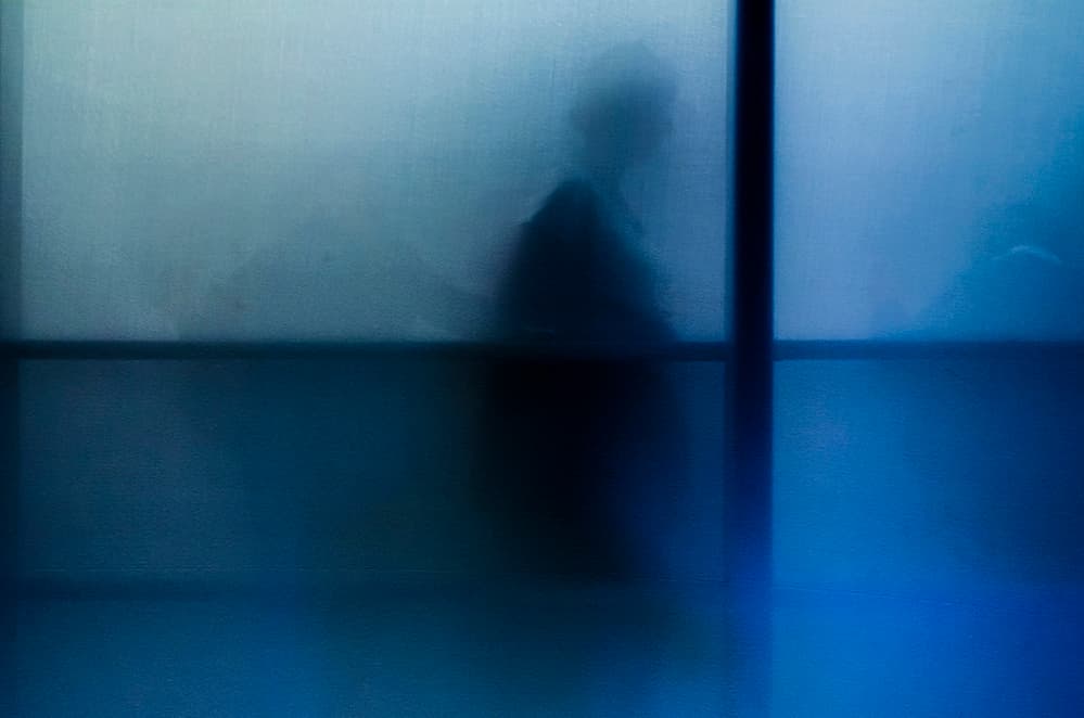 Abstract Blue Silhouette by Carlo Tonti — canvas wall art