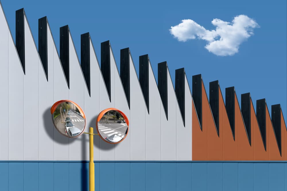 Reflected City Geometry by Andrea Comari — canvas wall art