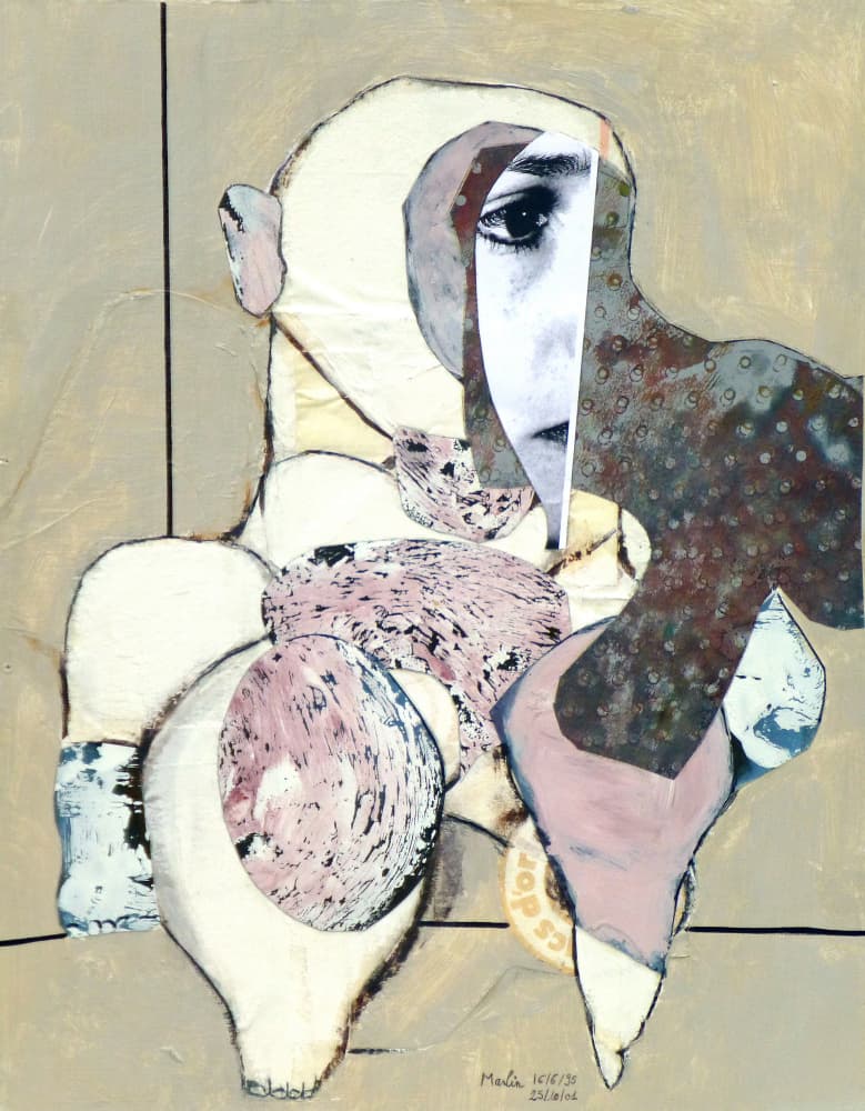 Introspective Abstract Portrait by Pascal Marlin — canvas wall art